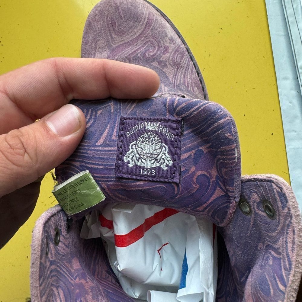 Prince Purple Reign x Timberland Purple Boots Sz 9M - Picture 9 of 15